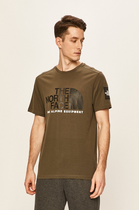 The North Face - Tricou imprimeu verde NF0A4M6NBQW1
