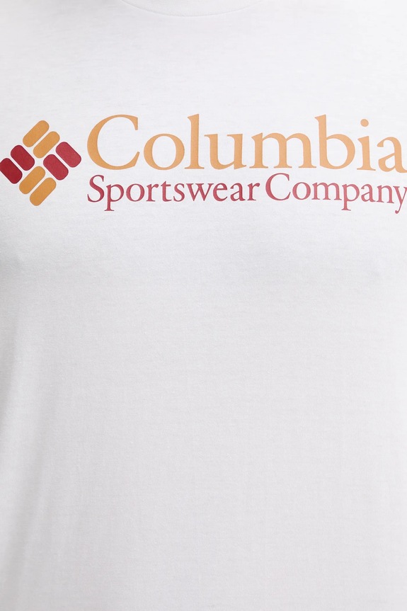 Μπλουζάκι Columbia CSC Basic Logo 1680053. λευκό