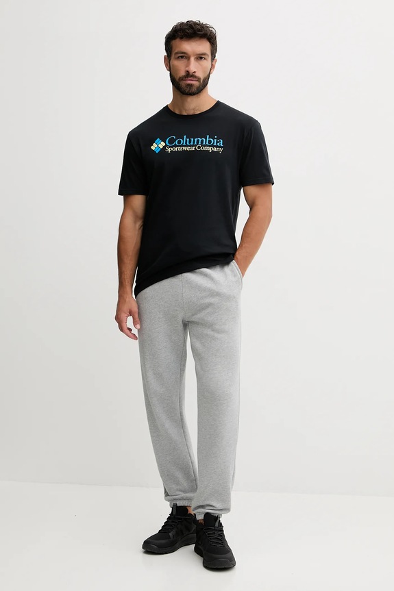 Μπλουζάκι Columbia CSC Basic Logo 1680053. μαύρο AW25