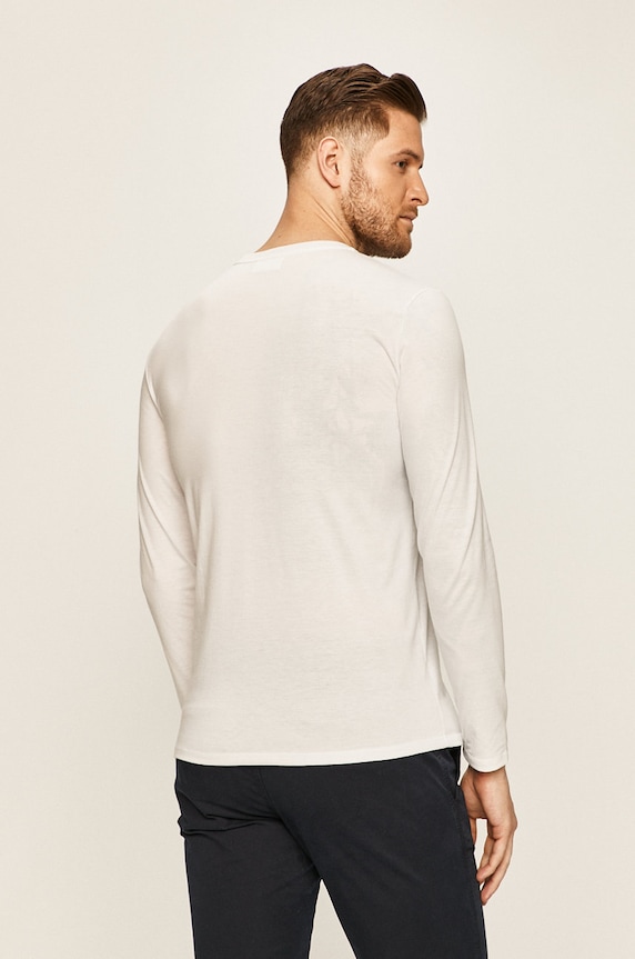 Abbigliamento Lacoste camicia a maniche lunghe TH6712. bianco