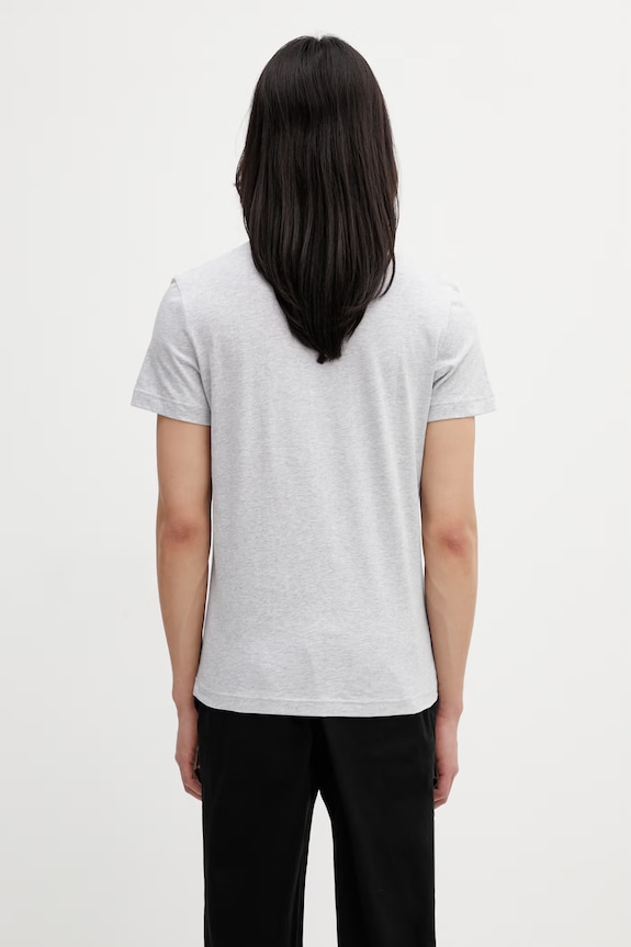 Odzież Lacoste T-shirt męski bawełniany TH2038 szary