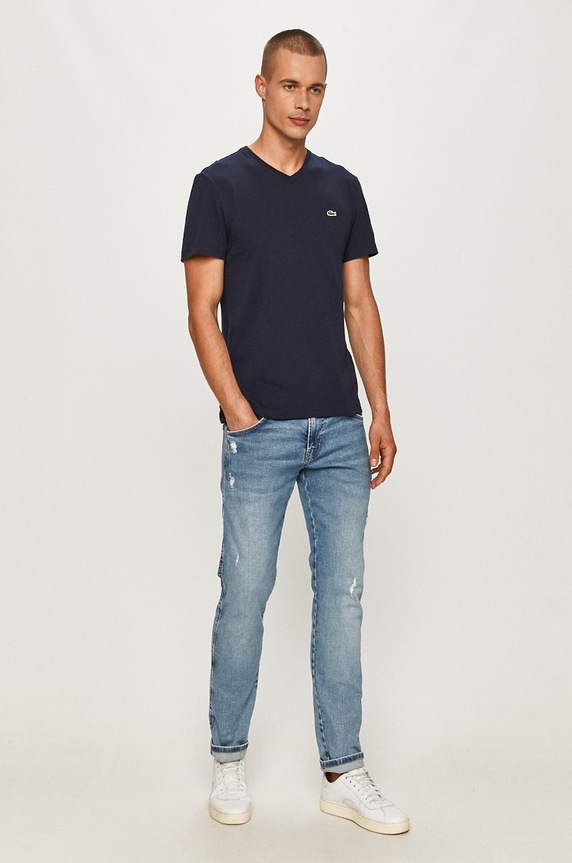 Lacoste - T-shirt TH2036 sötétkék AW24