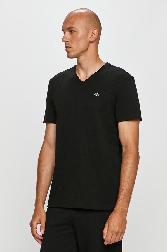 Lacoste - T-shirt pamut fekete TH2036