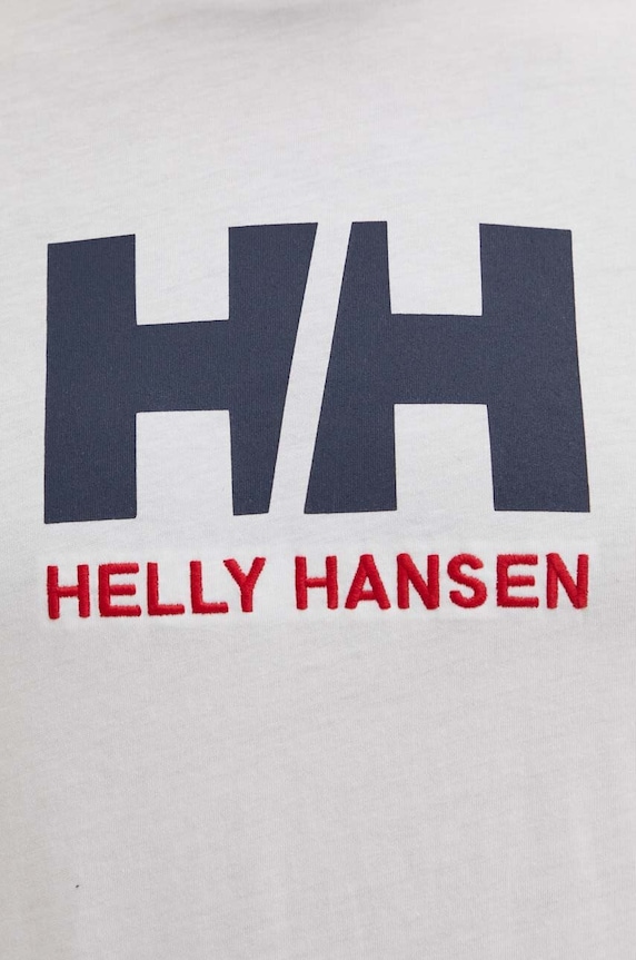 Βαμβακερό μπλουζάκι Helly Hansen 33979 λευκό