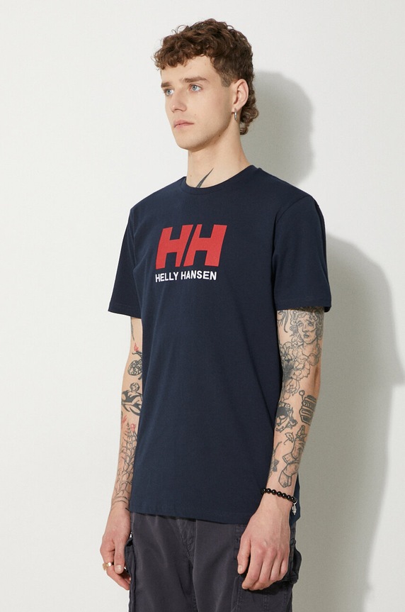 Helly Hansen t-shirt HH LOGO T-SHIRT granatowy 33979