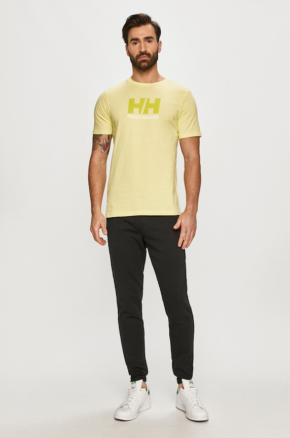 Helly Hansen t-shirt HH LOGO T-SHIRT 33979 zielony SS24