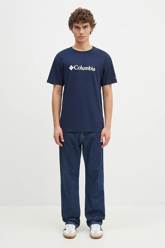 Tričko Columbia 1680053 námořnická modř