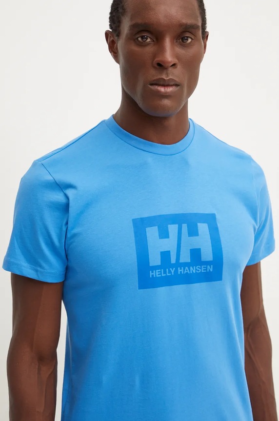 Pamučna majica Helly Hansen TOKYO 53285 plava AW24