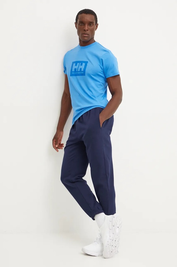 Pamučna majica Helly Hansen TOKYO plava 53285
