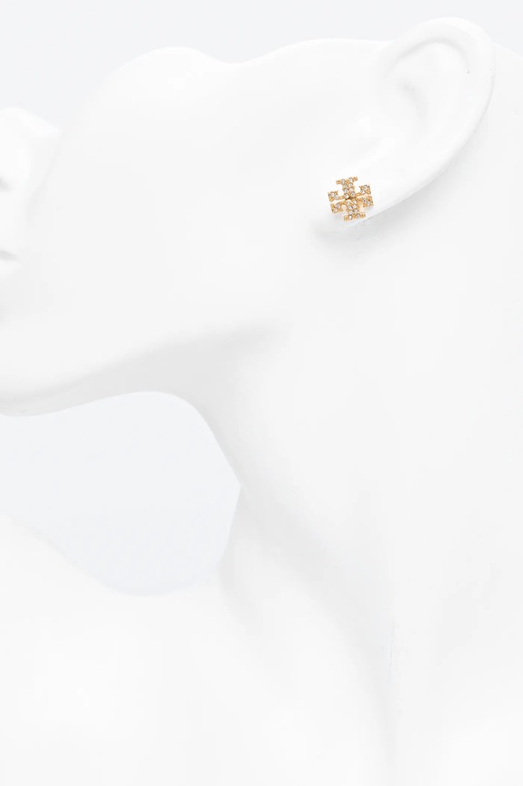 Tory Burch - Náušnice KIRA PAVE STUD 53423 zlatá SS21
