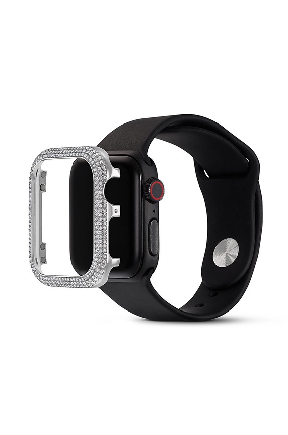 Аксесуари Swarovski - Чохол Sparkling Apple Watch 5572573 срібний