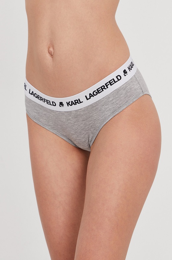 Karl Lagerfeld Figi 211W2106 dzianina szary 211W2106