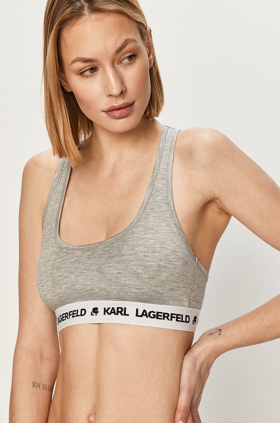 Sportski grudnjak Karl Lagerfeld mekana siva 211W2102