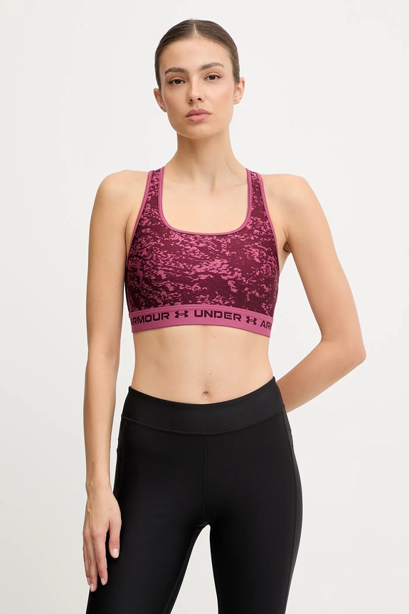 Under Armour αθλητικό σουτιέν ροζ 1361042