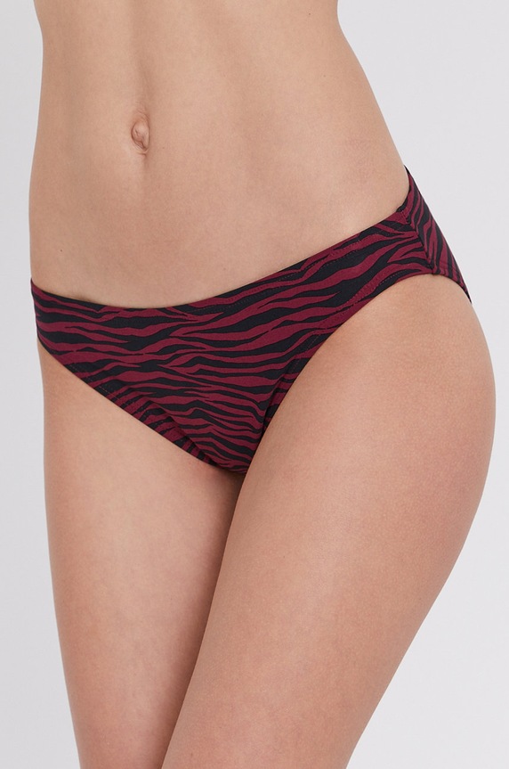 MICHAEL Michael Kors - Μαγιό σλιπ μπικίνι κάτω μέρος μπορντό MM5B142