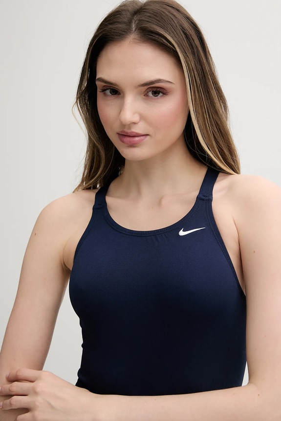 Oblečenie Jednodielne plavky Nike Hydrastrong Solid NESSA001.440 tmavomodrá