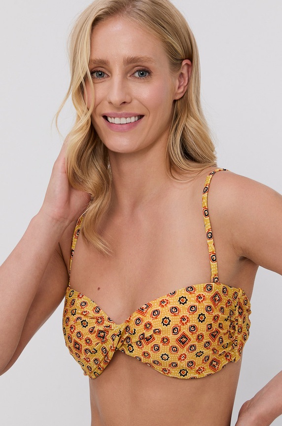 Plavková podprsenka Superdry vrchní žlutá W3010156A.5GE