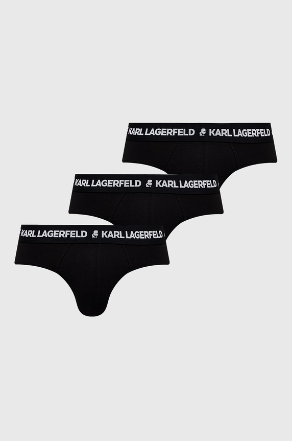 Karl Lagerfeld alsónadrág sima fekete 211M2103