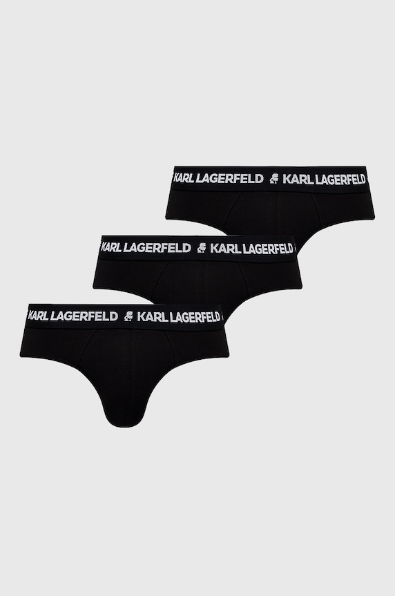 Karl Lagerfeld alsónadrág sima fekete 211M2103