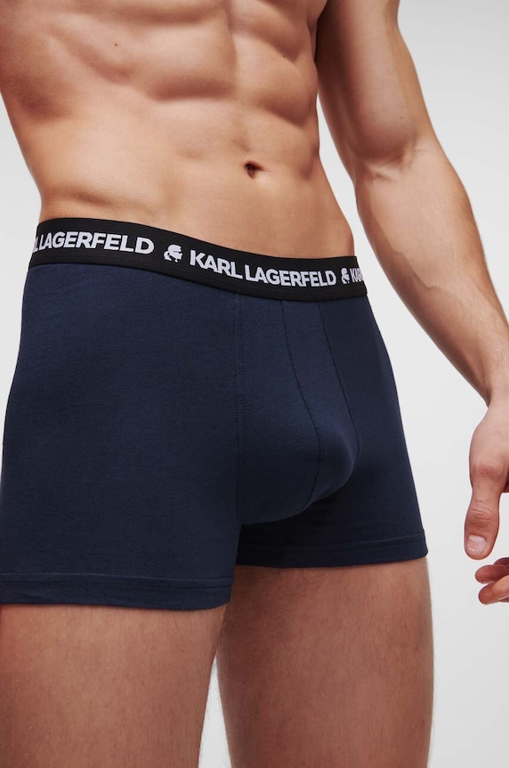 Odzież Karl Lagerfeld bokserki 3-pack 211M2102 granatowy