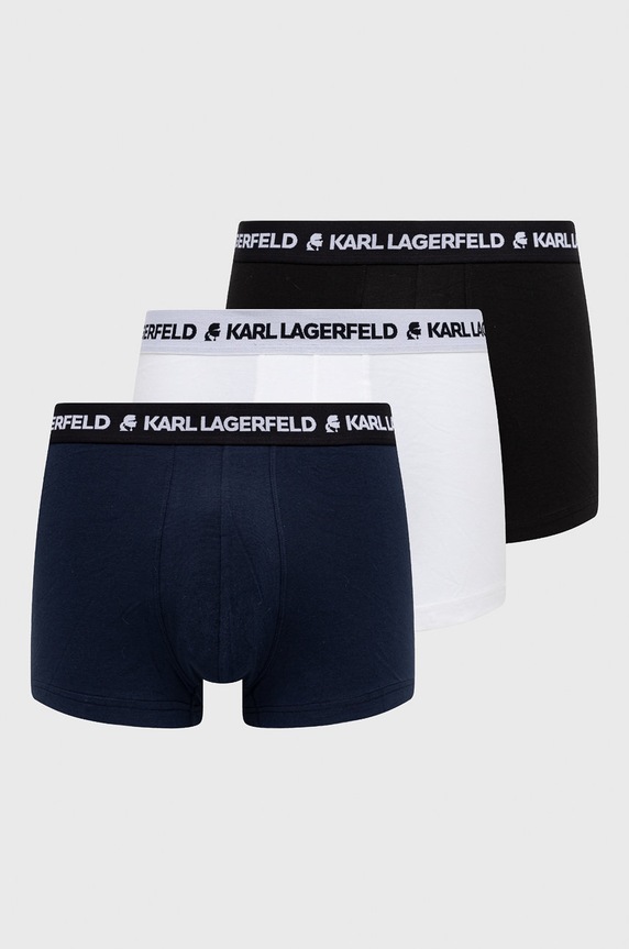 Karl Lagerfeld Bokserki (3-pack) 211M2102 dzianina biały 211M2102