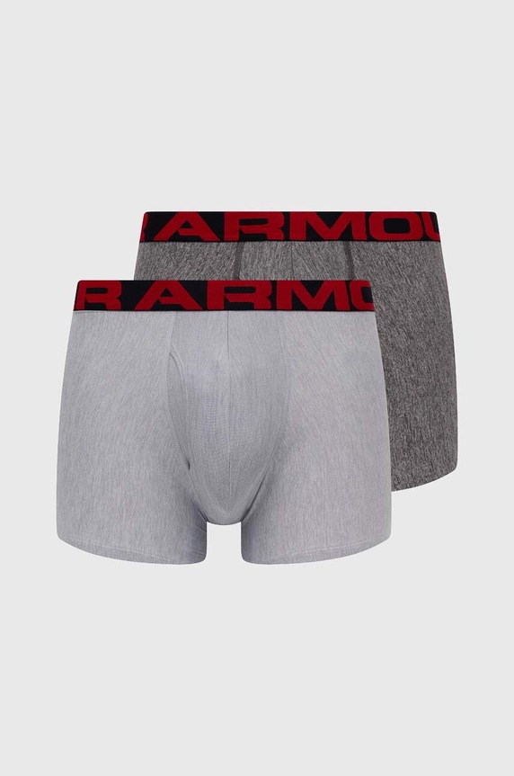 Under Armour - Μποξεράκια (2-pack) εφαρμοστό σορτς μπόξερ γκρί 1363619