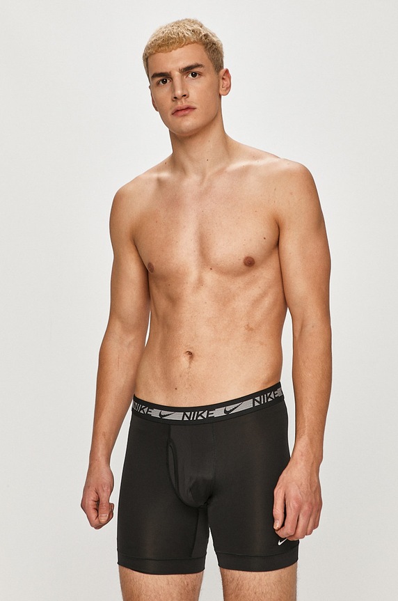 Nike - Bokserki (3-pack) dzianina czarny KE1028