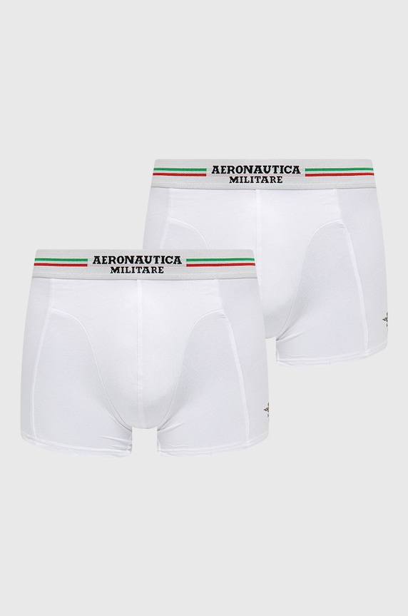 Aeronautica Militare Bokserki (2-pack) dzianina biały AM1UBX002