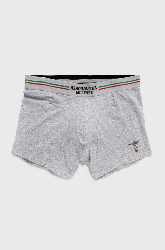 Aeronautica Militare Bokserki (2-pack) dzianina szary AM1UBX002