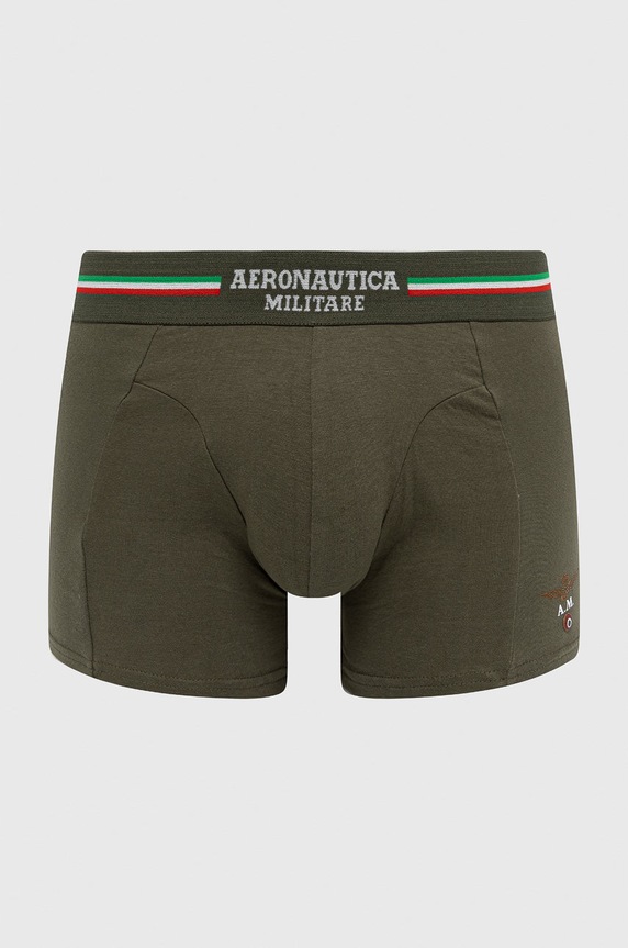 Aeronautica Militare boxeralsó (2-pack) sima zöld AM1UBX002
