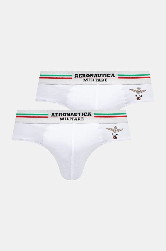 Aeronautica Militare alsónadrág (2-pack) nyomtatásos fehér AM1USL001