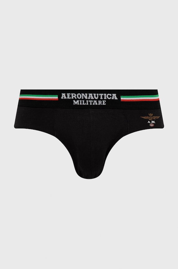 Aeronautica Militare Slipy (2-pack) AM1USL001 czarny AA00