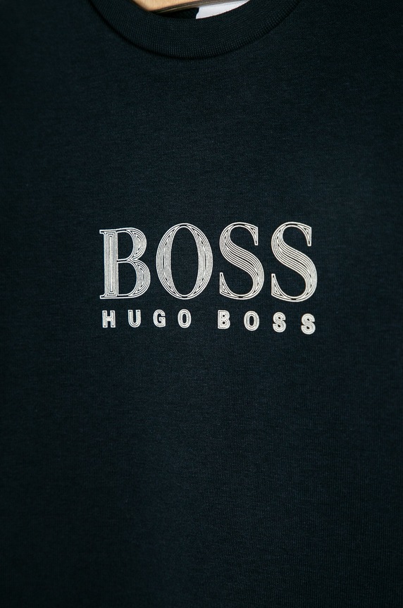 Chłopiec BOSS - Bluza dziecięca J25L34.114.150 J25L34.114.150 granatowy