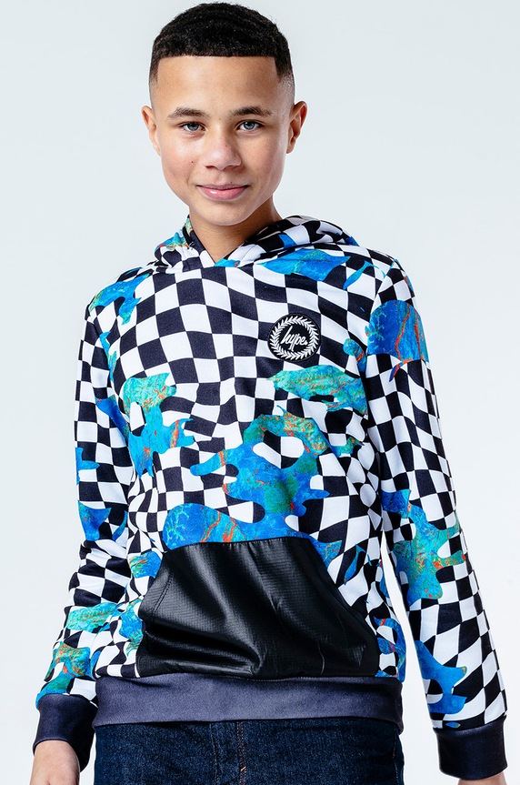 Hype gyerek felső GLITCHED CHECK mintás többszínű YWF.344
