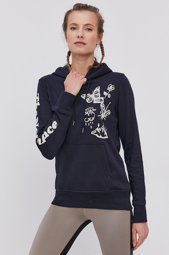 The North Face Bluza Himalayan Bottle Source z kapturem granatowy NF0A533TRG11