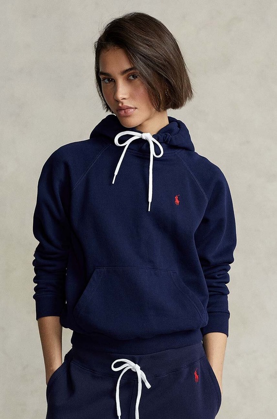 Polo Ralph Lauren - Βαμβακερή μπλούζα βαμβάκι σκούρο μπλε 211794394004