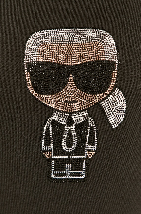 Karl Lagerfeld - Bluza bawełniana 210W1822 210W1822 czarny