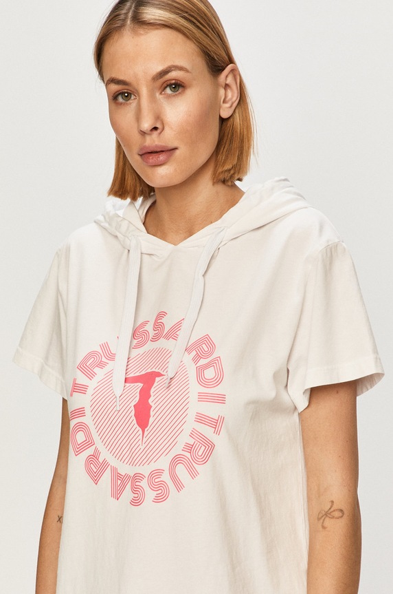 Trussardi Jeans - T-shirt pozostałe biały 56T00385.1T005264