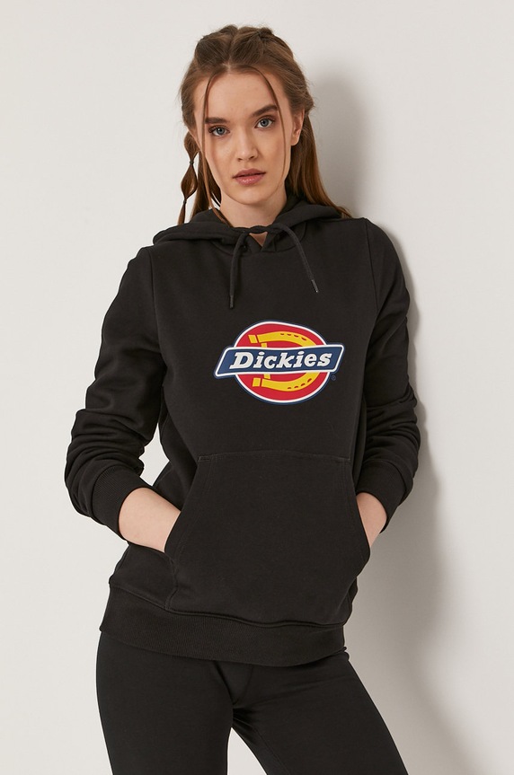 Dickies μπλούζα με κουκούλα μαύρο DK0A4XCCBLK