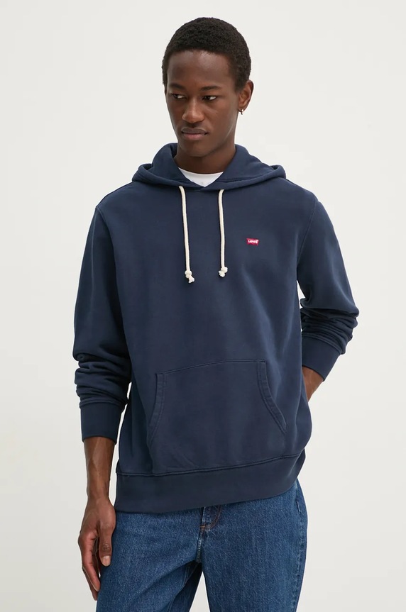Levi's Βαμβακερή μπλούζα βαμβάκι σκούρο μπλε 34581.0009