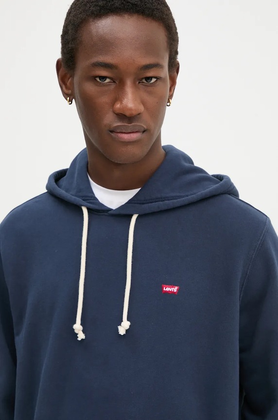 Levi's Βαμβακερή μπλούζα σκούρο μπλε 34581.0009