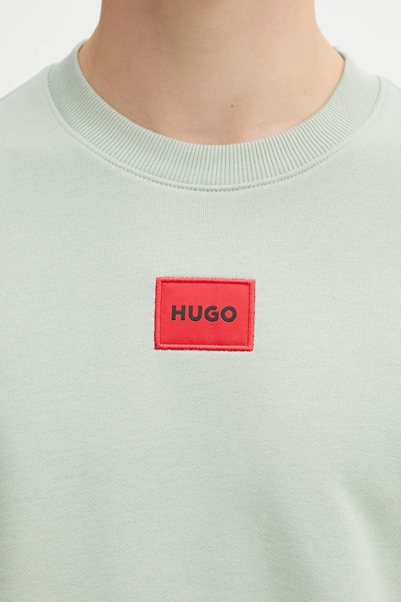 Bavlnená mikina HUGO Diragol212 50447964 zelená