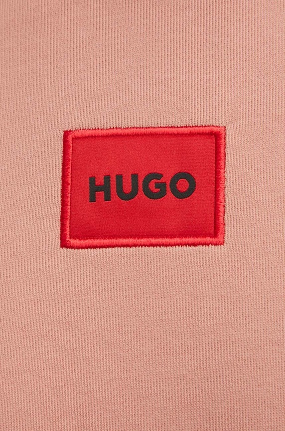 HUGO bluza bawełniana Diragol212 50447964 różowy