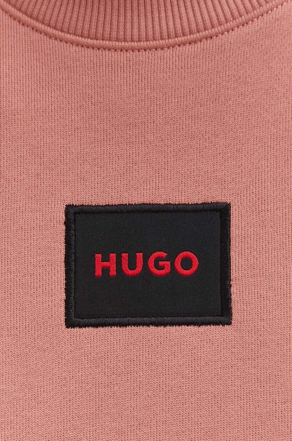 HUGO bluza bawełniana Diragol212 50447964 różowy