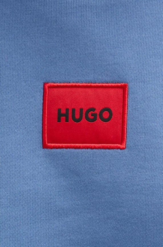 Βαμβακερή μπλούζα HUGO San Jared-C 50447964 μπλε