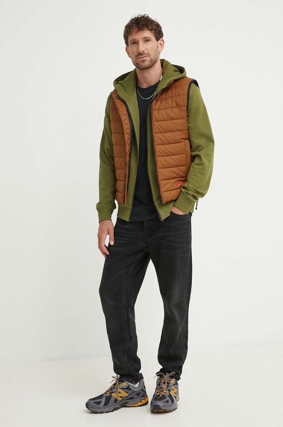 HUGO bluza bawełniana Daple212 50447972 zielony AW25