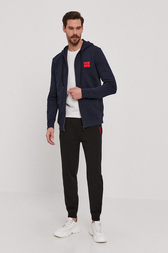 HUGO bluza bawełniana Daple212 50447972 granatowy AW25
