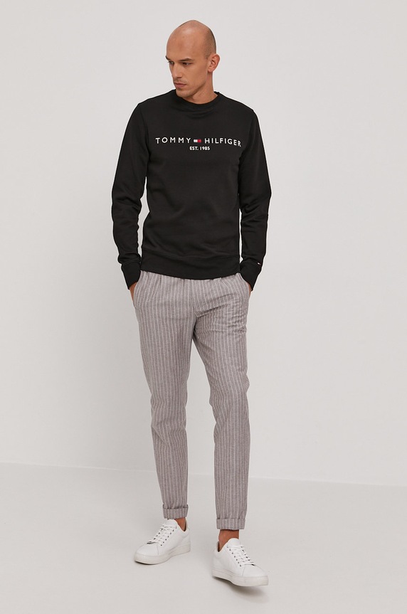 Tommy Hilfiger - Majica MW0MW11596.4891 crna SS25