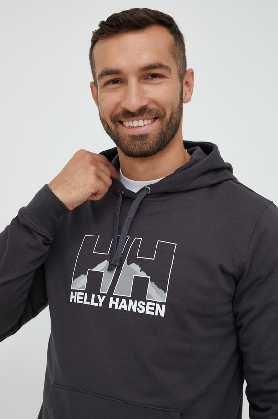 Helly Hansen bluza z kapturem szary 62975