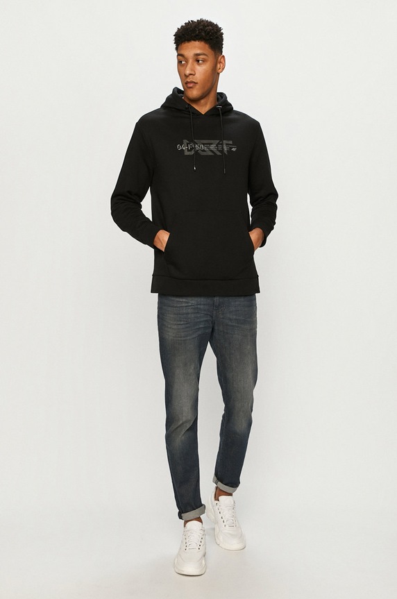 4F - Bluza D4Z20.BLM209 czarny SS21